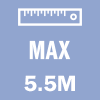Max Gate Length: 5.5 m, 