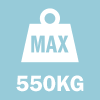 Max Gate Weight: 550 kg, 
