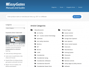 EasyGates Manuals