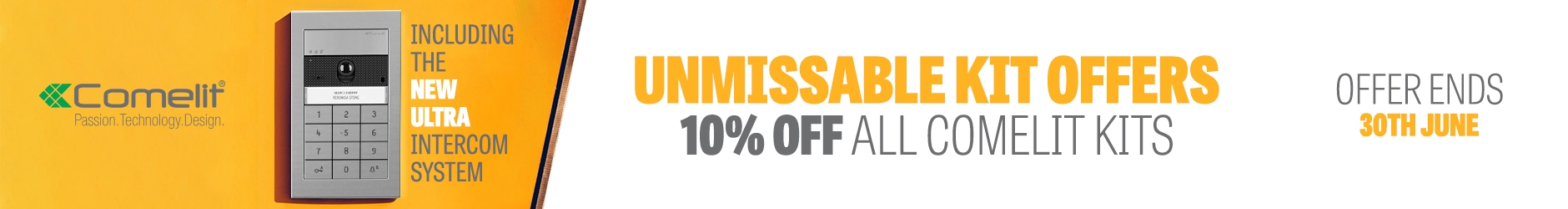 June Offer of the Month: 10% Off All Comelit Kits