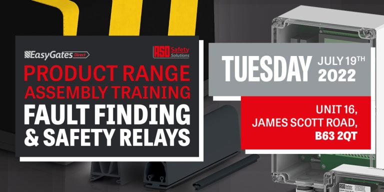 ASO Safety Solutions Product Range, Assembly Training, Fault Finding & Safety Relays - Tuesday 19th July 2022 @ Unit 16, James Scott Road, B63 2QT