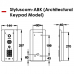 AES StylusCom Hard Wired Smart Video Intercom System With Keypad (STYLUSCOM-ABK)