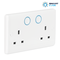 Aurora AOne AU-A1ZBDSS Zigbee Double Plug Socket Switched 13A