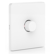 AOne Zigbee 220-240V 1 x Battery Operated Wireless Rotary Dimmer on 1 Gang Plate