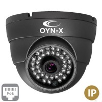 Oyn-x 4MP IP Dome Camera - Fixed Lens - 30M IR Range - PoE - Grey