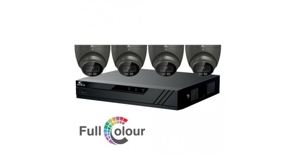 Eagle DVR Kit 8ch, 4x 5MP Colour-View HDCVI Turret 1TB - Grey