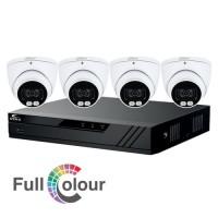 Eagle DVR Kit 8ch, 4x 5MP Colour-View HDCVI Turret 1TB -  White