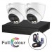 QVIS Dahua Kit - 2x Dahua 2MP Full-Colour HDCVI Turret Cameras with 8 Channel 1TB DVR