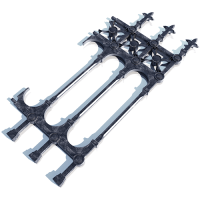 Stewart Collection Half Height Cast Iron Railing Panel (425mm x 945mm) Stewart Collection Half Height Cast Iron Railing Panel (425mm x 945mm)