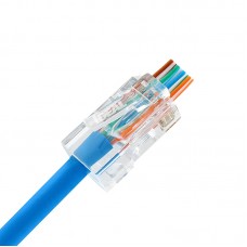 Ideal CAT5E FEED-THRU MOD PLUG 100PK