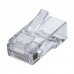 Ideal CAT6 FEED-THRU MOD PLUG 100 PK