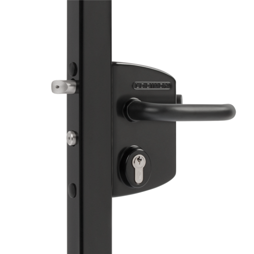 Locinox LAKQ40U2LVSZB Surface-Mounted Gate Lock For 40–60 mm Square Profiles (Black) Locinox LAKQ40U2LVSZB Surface-Mounted Gate Lock For 40–60 mm Square Profiles (Black)