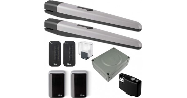 Nice TOONA4024BDKCE Double Swing Gate Opener Kit (24V, 3M, 500KG)