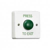 RGL EBGB01P/PTE White Plastic Green Dome Exit Button