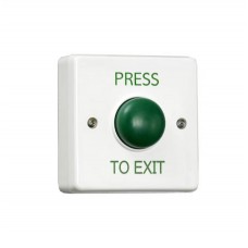 RGL EBGB01P/PTE White Plastic Green Dome Exit Button
