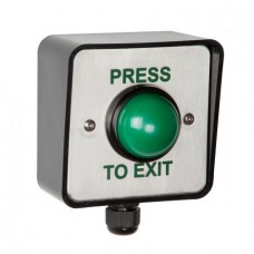 RGL WP-EBGBWC02/PTE Weatherproof Green Dome Press To Exit Button