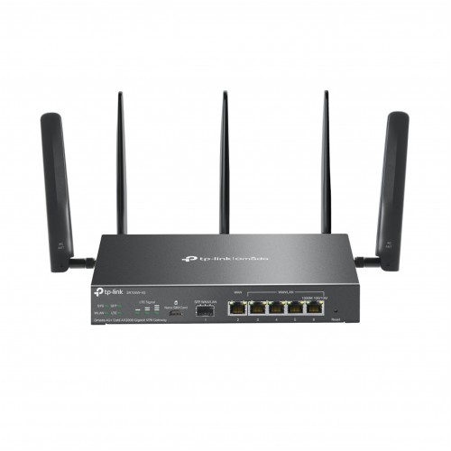 Omada 4G+ Cat6 AX3000 Gigabit VPN Gateway with 4-Port PoE+ Omada 4G+ Cat6 AX3000 Gigabit VPN Gateway with 4-Port PoE+