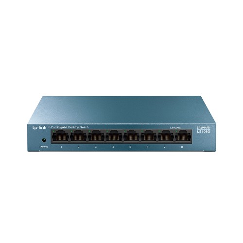 TP-Link LS108G LiteWave 8-Port Gigabit Desktop Switch TP-Link LS108G LiteWave 8-Port Gigabit Desktop Switch