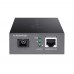 TP-Link 10/100/1000 Mbps RJ45 to 1000 Mbps Single-mode SC WDM Bi-Directional Fiber Converter