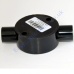 PVC 20mm 2 Way Through Box (Black)