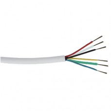 6 Core Alarm Cable - White - Per Meter