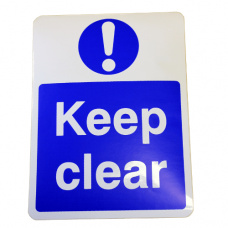 CDVI DWS-KCSIGN Self Adhesive "KEEP CLEAR" Sign