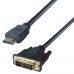 2m HDMI to DVI-D Monitor Cable - M to M
