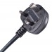 2M UK Mains Power Cable UK Plug to C5 Cloverleaf