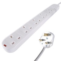 2M 6 Way Surge Protected Extension Lead 2M 6 Way Surge Protected Extension Lead