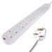 2M 6 Way Surge Protected Extension Lead