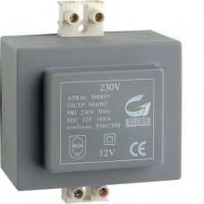 Daitem A7901 230 - 12V / 18 VA Power Supply Transformer