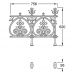 Eglington Collection Cast Iron Railing Panel with Feet (756mm x 620mm)