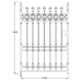 Stirling Collection 4 x 6ft Pedestrian Gate