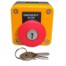 Red Emergency Stop - Key Release -  Yellow Enclosure - IP65