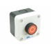 Red Pushbutton with 1 NC Contact - Grey Enclosure - IP65 
