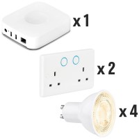 Samsung Smartthings V2 Bundle – Twin Sockets + GU10 3000K / 4000K Samsung Smartthings V2 Bundle – Twin Sockets + GU10 3000K / 4000K