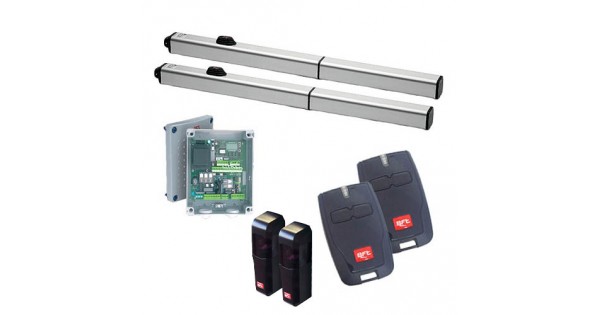 Kit complet BFT PHOBOS BT KIT A40 24V Automatisme portails battants 500 kg 4 mètres