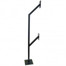 CDVI GNP-2CL Dual Height Car/Lorry Goose Neck Keypad Post Black