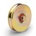 Rolling Center 1030O 100mm DIA O Groove Support Wheel 2 Bearing 450KG MAX (Sold Individually)