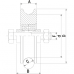 Rolling Center 1030O 100mm DIA O Groove Support Wheel 2 Bearing 450KG MAX (Sold Individually)