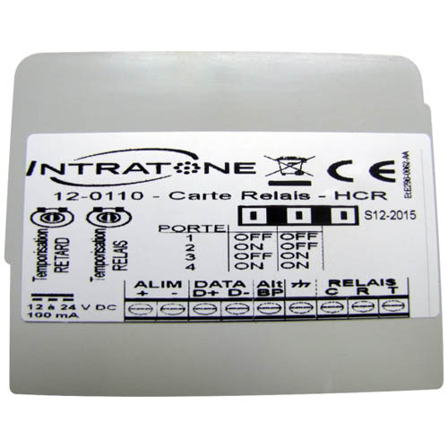 Intratone GSM module met ontvanger - Incl. simkaart (10 jr) - Excl. voeding  12V - Incl 2 handzenders