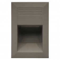 Meridian LEDREC15WH - 2W LED Recessed Low Level Wall Light - Rectangle (White Light)