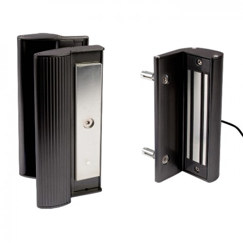 Locinox MAG-3000 Surface Mounted Magnetic Lock With Integrated Handles - Black Finish Locinox MAG-3000 Surface Mounted Magnetic Lock With Integrated Handles - Black Finish