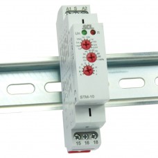 STM-10 Multi-Function DIN Rail Timer Relay (12-240 VAC/DC, 17.5mm)