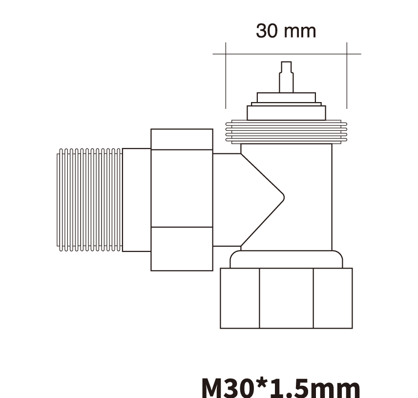 Aqara Radiator Valve Check Diagram - M30*1.5mm