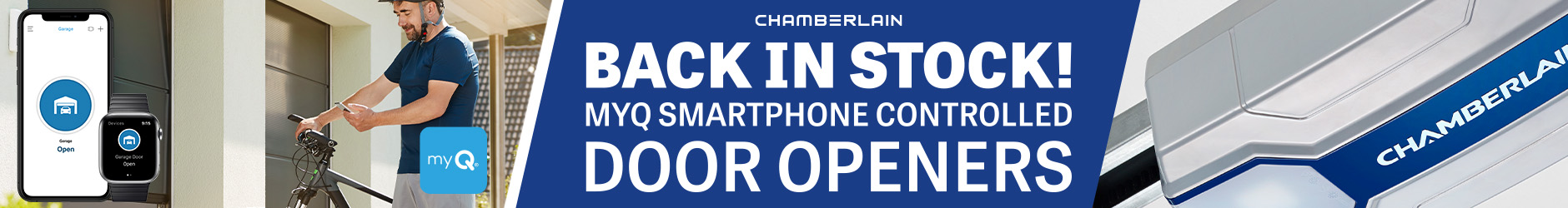 Chamberlain Back In Stock! myQ Smartphone Controlled Garage Door Openers