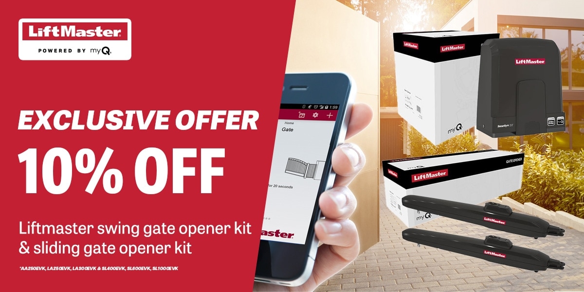 LiftMaster exclusive offer - 10% off selected kits!