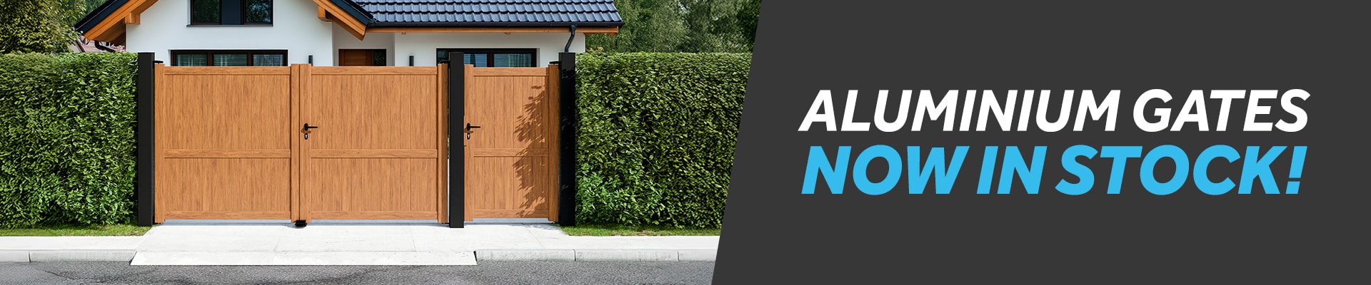 Aluminum Gates Now in Stock
