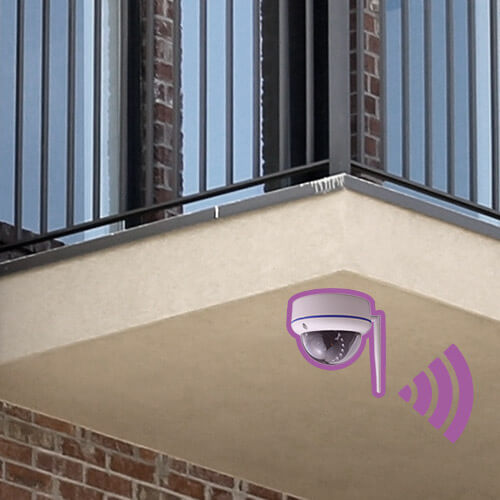 SecYour CCTV Balcony Application Bullet Camera