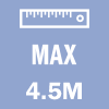 Max Gate Length: 4.5 m, 